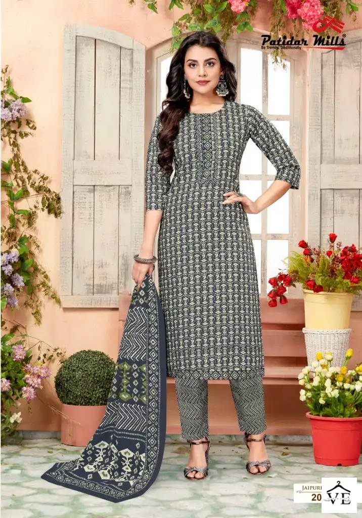 Patidar Jaipuri Queen Vol-2 Pure Cotton Wholesale Readymade Salwar Suit Catalog — Wholesale Salwar Suits, MPA wholesale from Surat - Gallery Image 2