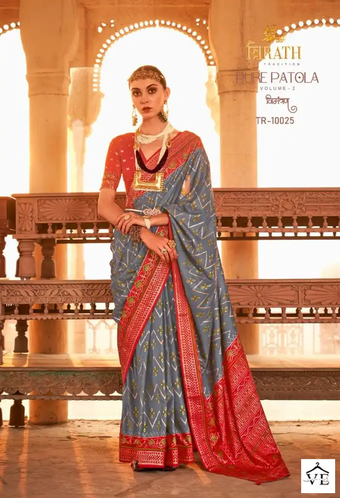 Vardan Ethnic Pure Patola Vol 2 Silk Wholesale Sarees Catalog — Wholesale Sarees, MPA wholesale from Surat - Gallery Image 9