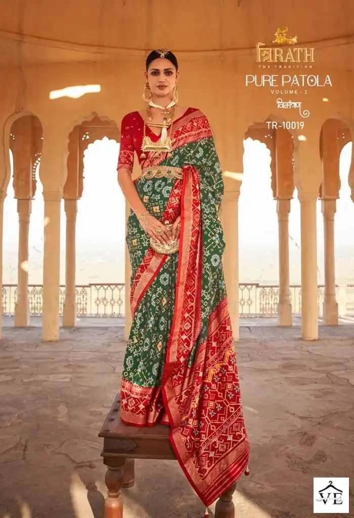 Vardan Ethnic Pure Patola Vol 2 Silk Wholesale Sarees Catalog — Wholesale Sarees, MPA wholesale from Surat - Gallery Image 10
