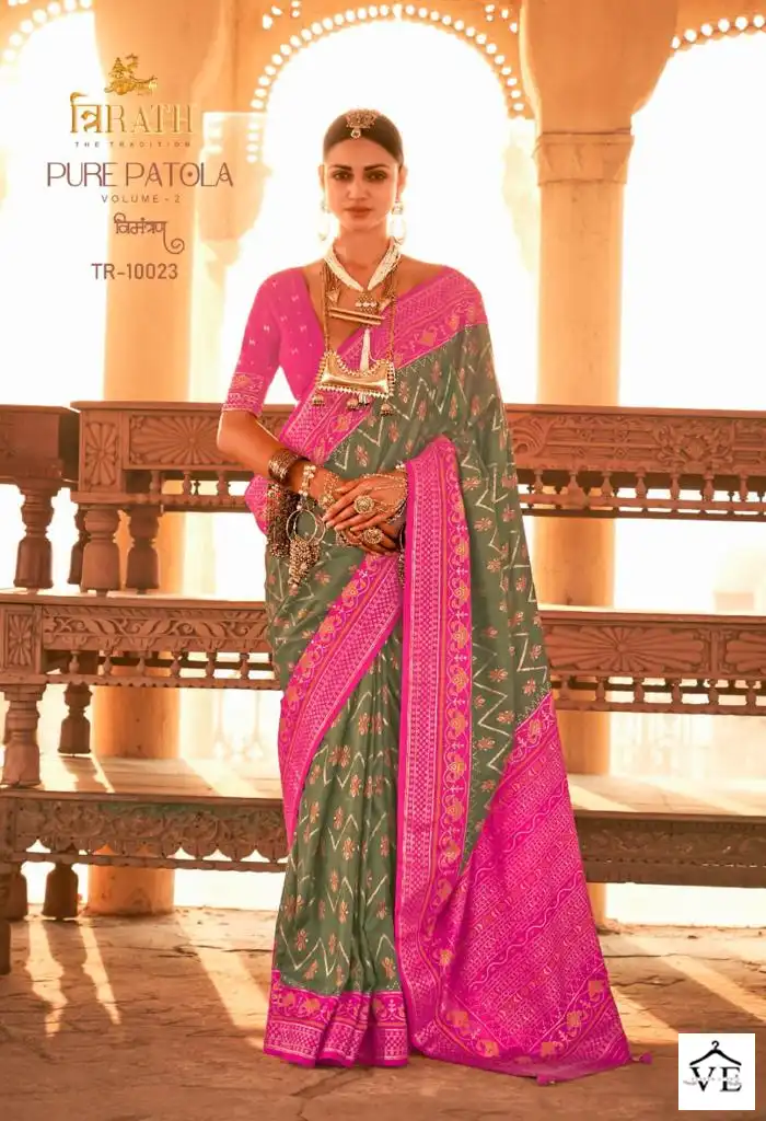 Vardan Ethnic Pure Patola Vol 2 Silk Wholesale Sarees Catalog — Wholesale Sarees, MPA wholesale from Surat - Gallery Image 12
