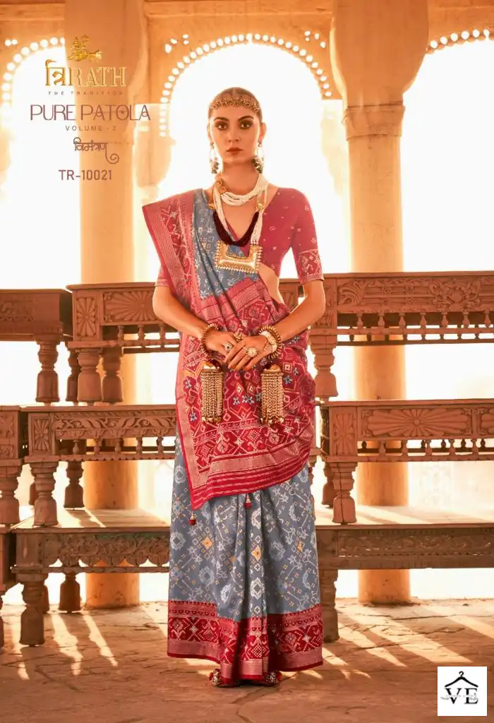 Vardan Ethnic Pure Patola Vol 2 Silk Wholesale Sarees Catalog — Wholesale Sarees, MPA wholesale from Surat - Gallery Image 2