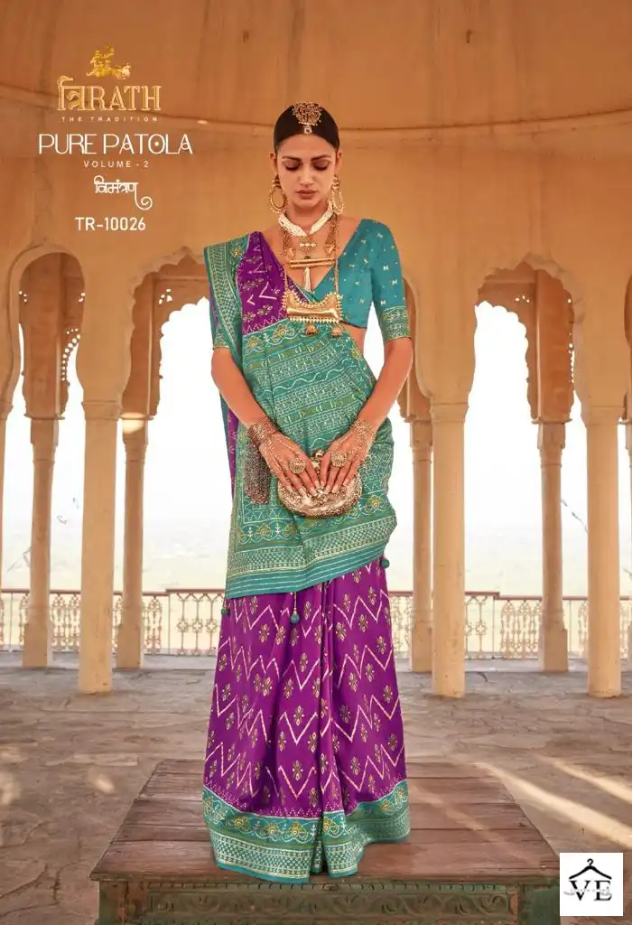 Vardan Ethnic Pure Patola Vol 2 Silk Wholesale Sarees Catalog — Wholesale Sarees, MPA wholesale from Surat - Gallery Image 3