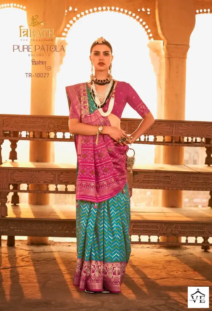 Vardan Ethnic Pure Patola Vol 2 Silk Wholesale Sarees Catalog — Wholesale Sarees, MPA wholesale from Surat - Gallery Image 5