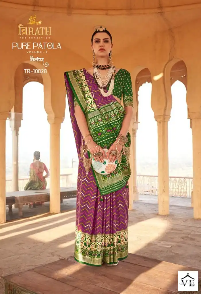 Vardan Ethnic Pure Patola Vol 2 Silk Wholesale Sarees Catalog — Wholesale Sarees, MPA wholesale from Surat - Gallery Image 6