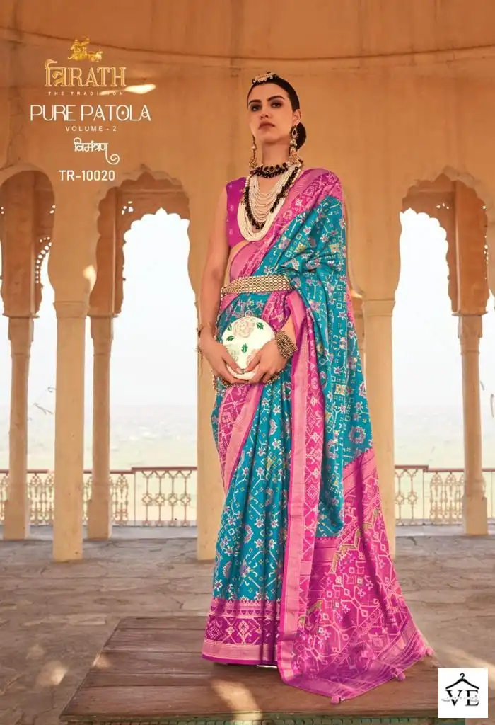 Vardan Ethnic Pure Patola Vol 2 Silk Wholesale Sarees Catalog — Wholesale Sarees, MPA wholesale from Surat - Gallery Image 7