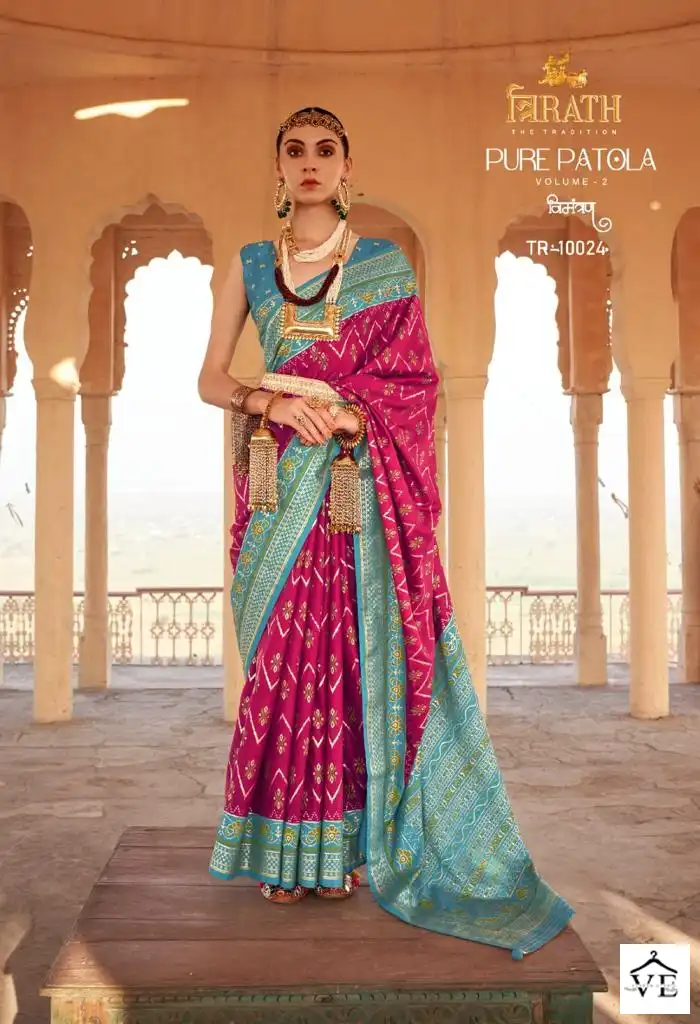 Vardan Ethnic Pure Patola Vol 2 Silk Wholesale Sarees Catalog — Wholesale Sarees, MPA wholesale from Surat - Gallery Image 8