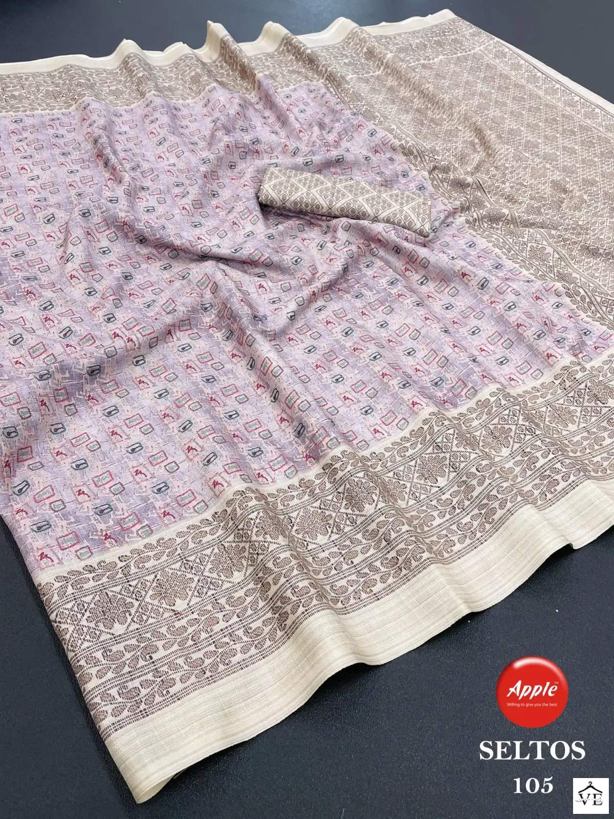 Apple Digital-1001 Pure Linen Wholesale Saree Catalog — Wholesale Sarees, MPA wholesale from Surat - Gallery Image 10