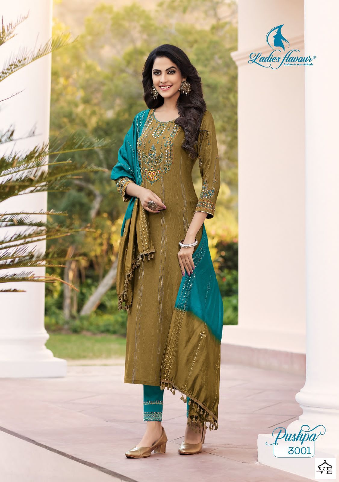 Ladies Flavour Pushpa Vol 3 Pure Rayon Viscose Wholesale Readymade Salwar Suit Catalog — Wholesale Salwar Suits, MPA wholesale from Surat - Gallery Image 2