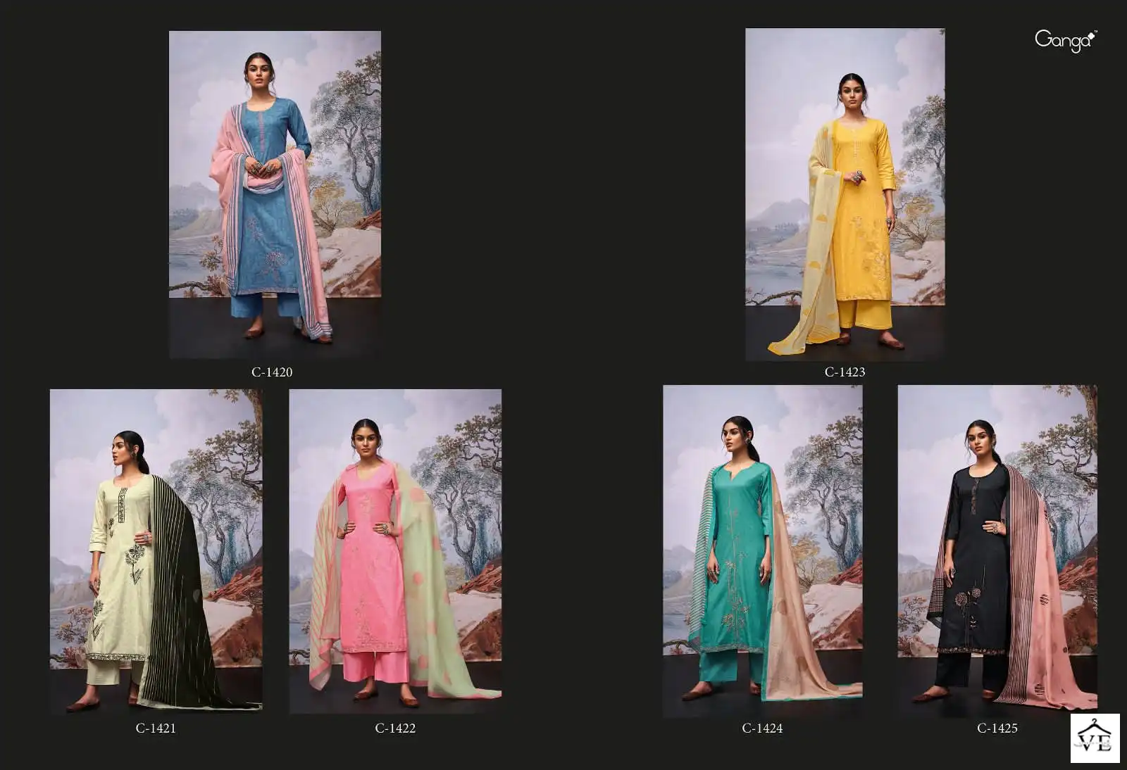 Ganga Raaginee Premium Cotton Wholesale Designer Salwar Suit Catalog — Wholesale Salwar Suits, MPA wholesale from Surat — view 7