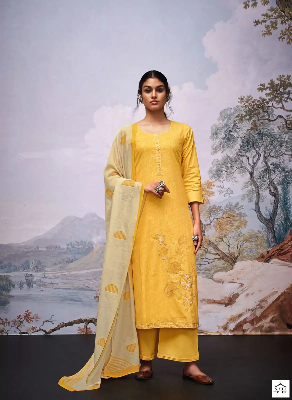 Ganga Raaginee Premium Cotton Wholesale Designer Salwar Suit Catalog — Wholesale Salwar Suits, MPA wholesale from Surat - Gallery Image 5