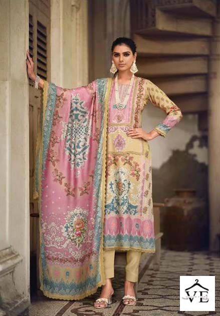 Vardan Ethnic Raaya Pure Bambarg Muslin Wholesale Designer Salwar Suit Catalog — Wholesale Salwar Suits, MPA wholesale from Surat - Gallery Image 2