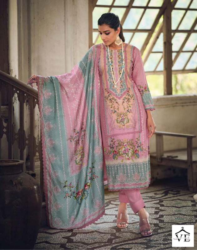 Vardan Ethnic Raaya Pure Bambarg Muslin Wholesale Designer Salwar Suit Catalog — Wholesale Salwar Suits, MPA wholesale from Surat - Gallery Image 3