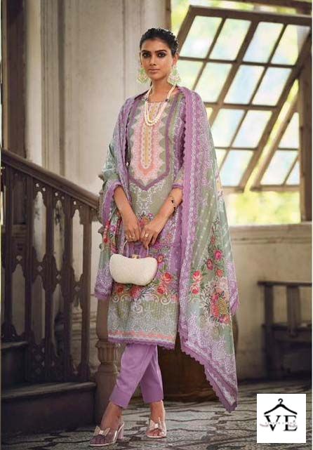 Vardan Ethnic Raaya Pure Bambarg Muslin Wholesale Designer Salwar Suit Catalog — Wholesale Salwar Suits, MPA wholesale from Surat - Gallery Image 4