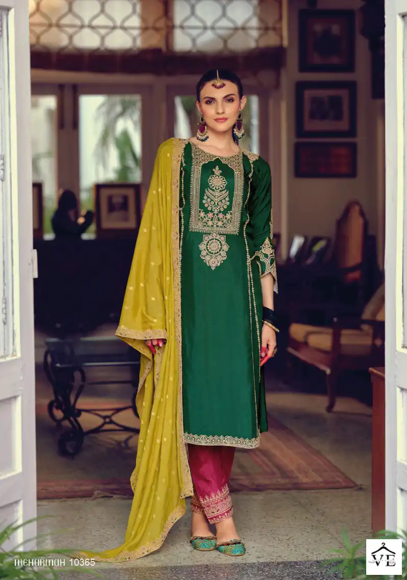 Ibiza Rajbari Pure Bembarg Silk Wholesale Designer Salwar Suit Catalog — Wholesale Salwar Suits, MPA wholesale from Surat - Gallery Image 10
