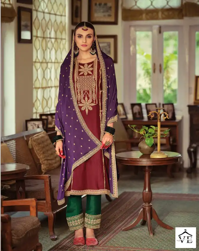 Ibiza Rajbari Pure Bembarg Silk Wholesale Designer Salwar Suit Catalog — Wholesale Salwar Suits, MPA wholesale from Surat - Gallery Image 3
