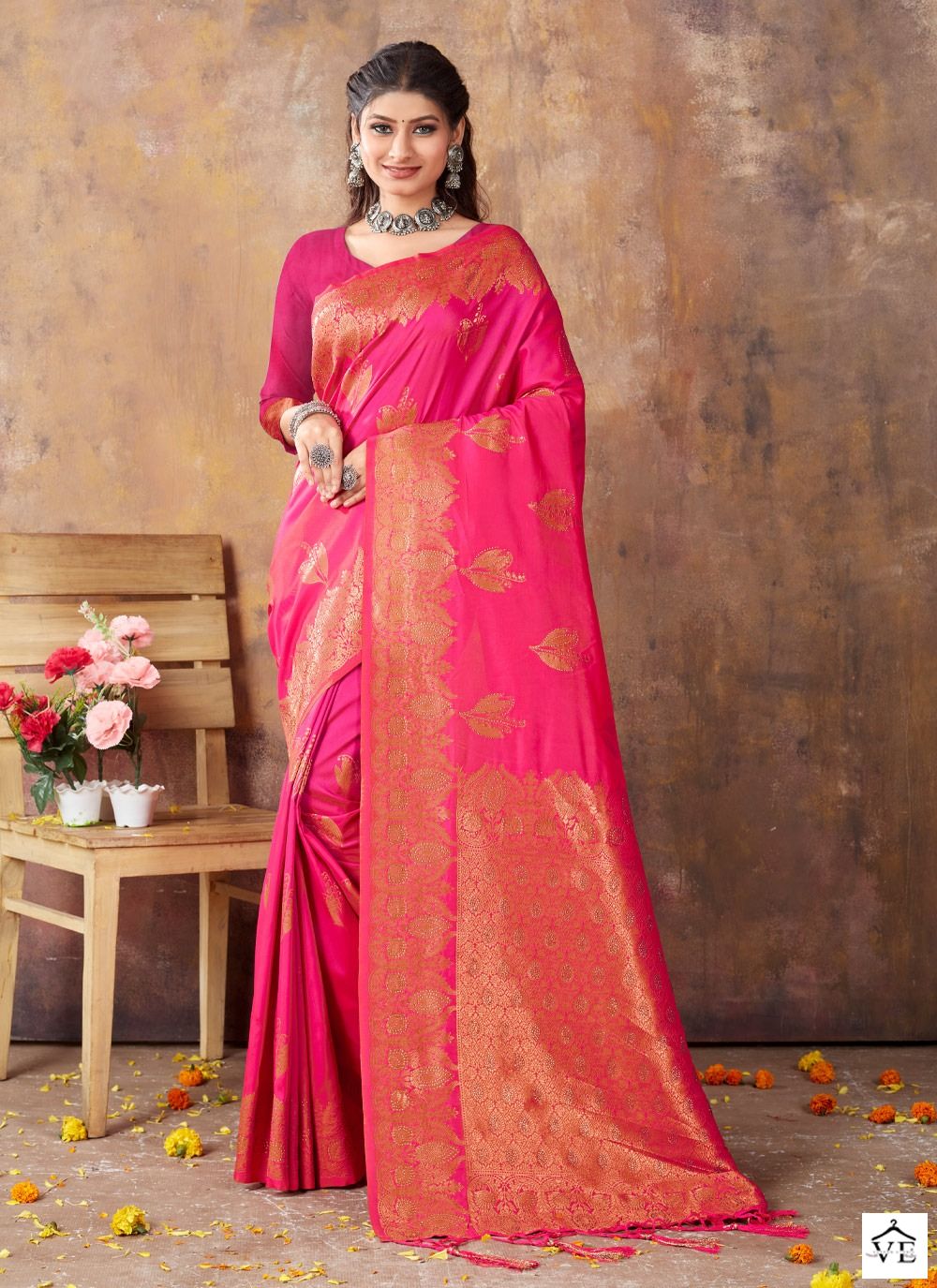 Sangam Rajvanshi Banarasi Silk Wholesale Sarees Catalog — Wholesale Sarees, MPA wholesale from Surat - Gallery Image 2