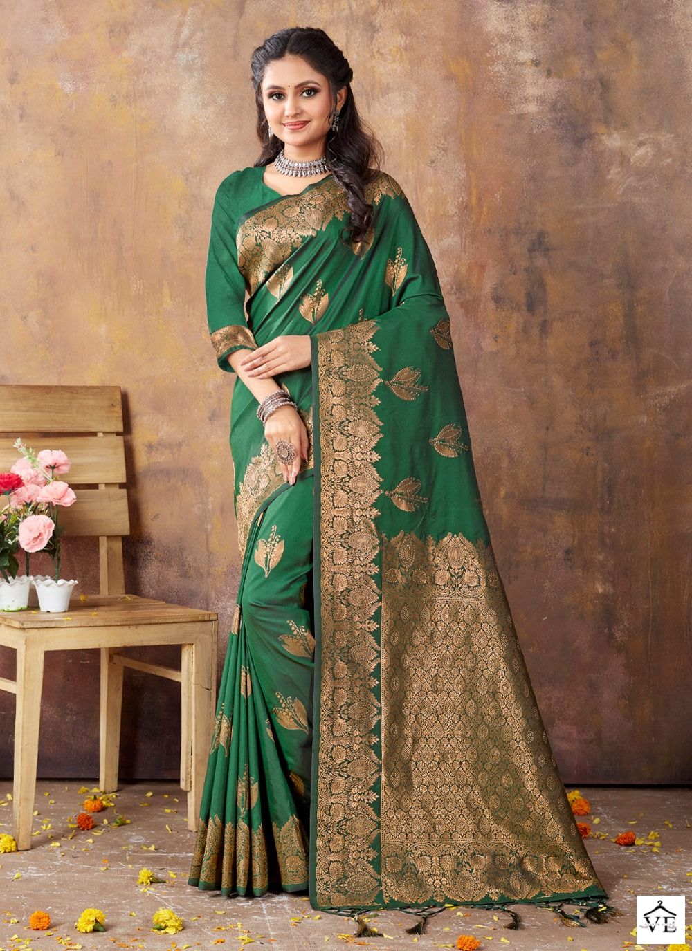 Sangam Rajvanshi Banarasi Silk Wholesale Sarees Catalog — Wholesale Sarees, MPA wholesale from Surat - Gallery Image 3