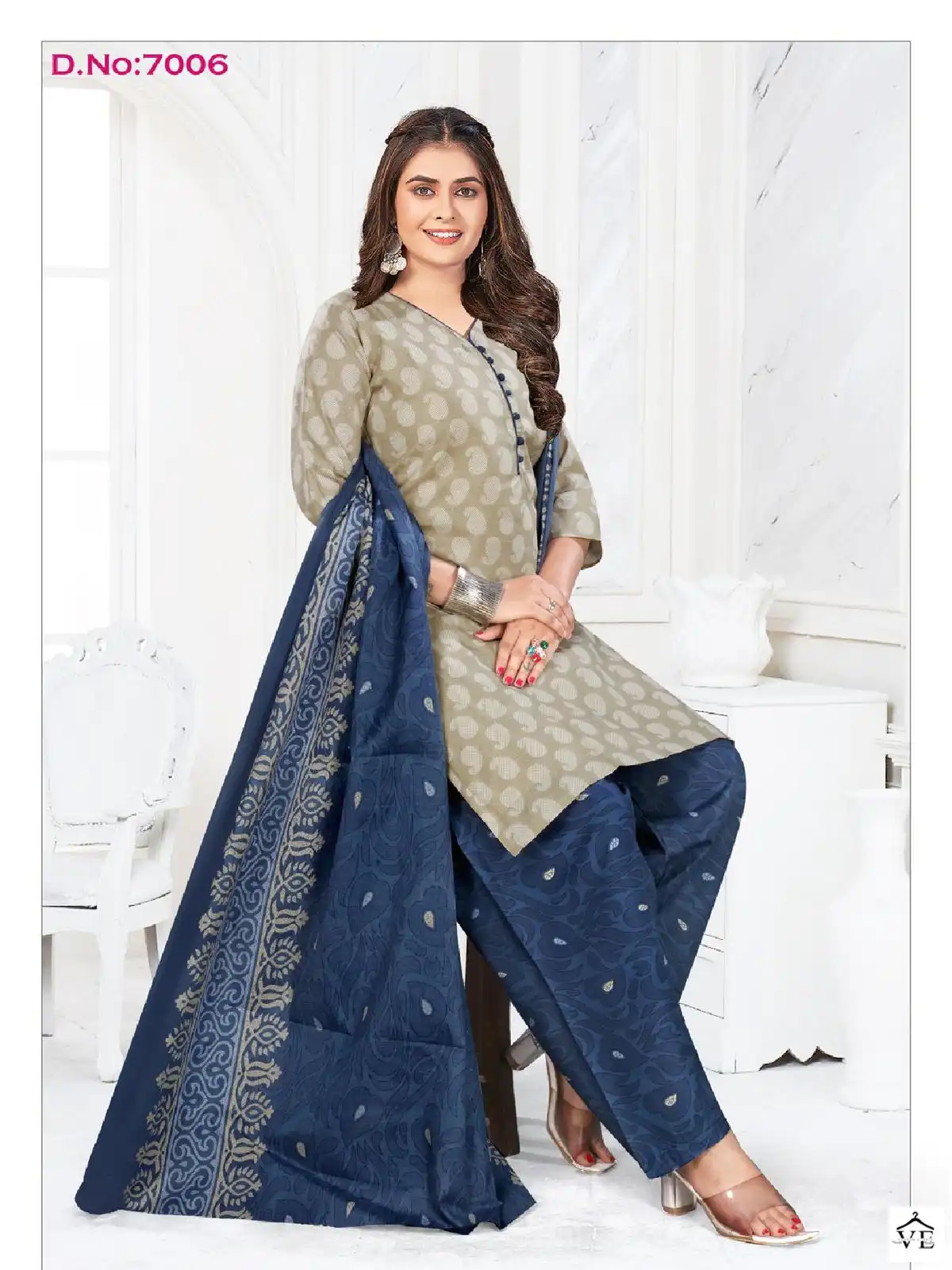Vardan Ethnic Rangoli Patiyala Voi 3 Cotton Wholesale Readymade Suit Catalog — Wholesale Salwar Suits, MPA wholesale from Surat - Gallery Image 10