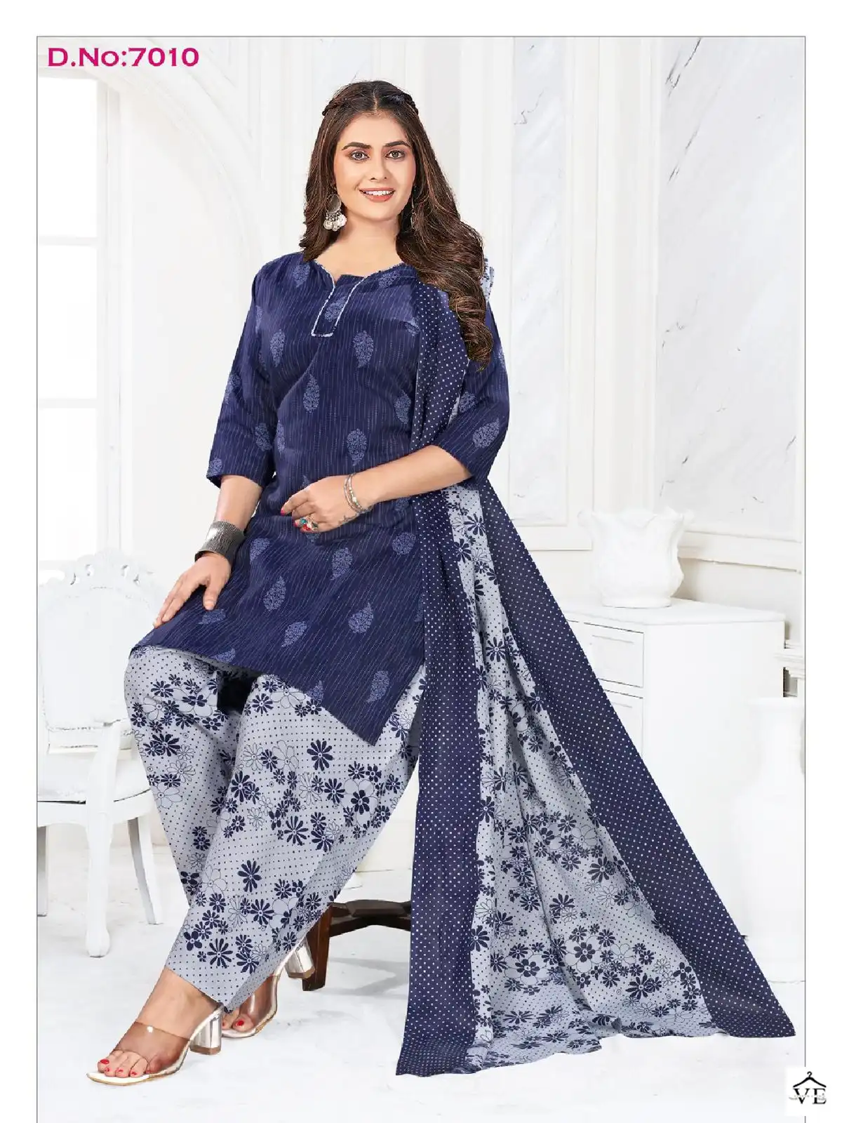 Vardan Ethnic Rangoli Patiyala Voi 3 Cotton Wholesale Readymade Suit Catalog — Wholesale Salwar Suits, MPA wholesale from Surat - Gallery Image 12