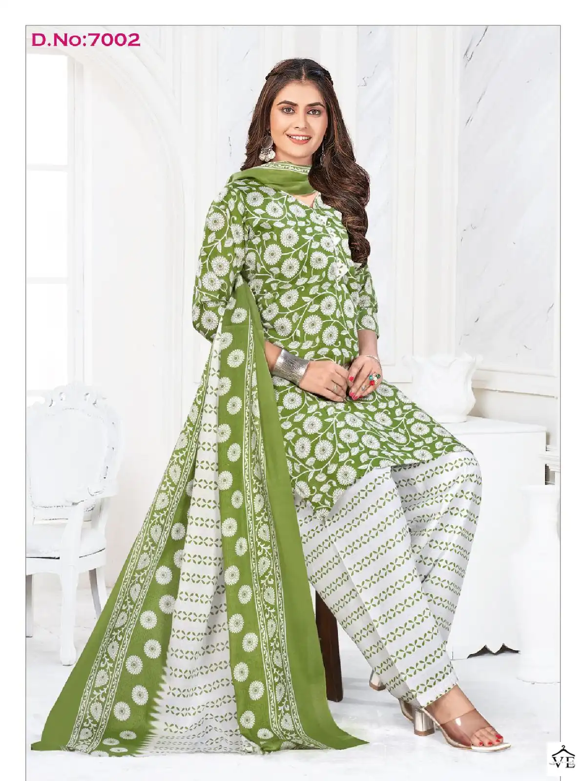 Vardan Ethnic Rangoli Patiyala Voi 3 Cotton Wholesale Readymade Suit Catalog — Wholesale Salwar Suits, MPA wholesale from Surat - Gallery Image 8