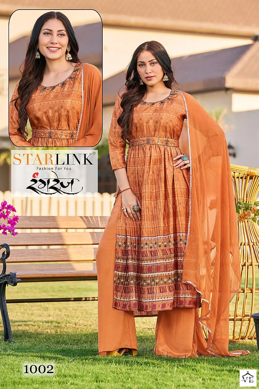 Starlink Rangrez Chinon Digital Print Wholesale Readymade Salwar Suit Catalog — Wholesale Salwar Suits, MPA wholesale from Surat - Gallery Image 5