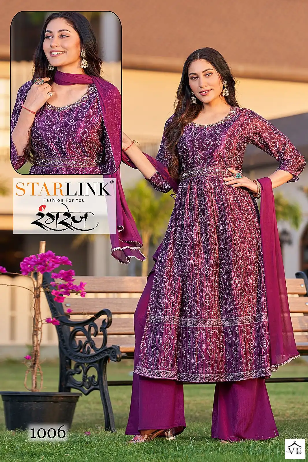 Starlink Rangrez Chinon Digital Print Wholesale Readymade Salwar Suit Catalog — Wholesale Salwar Suits, MPA wholesale from Surat - Gallery Image 6