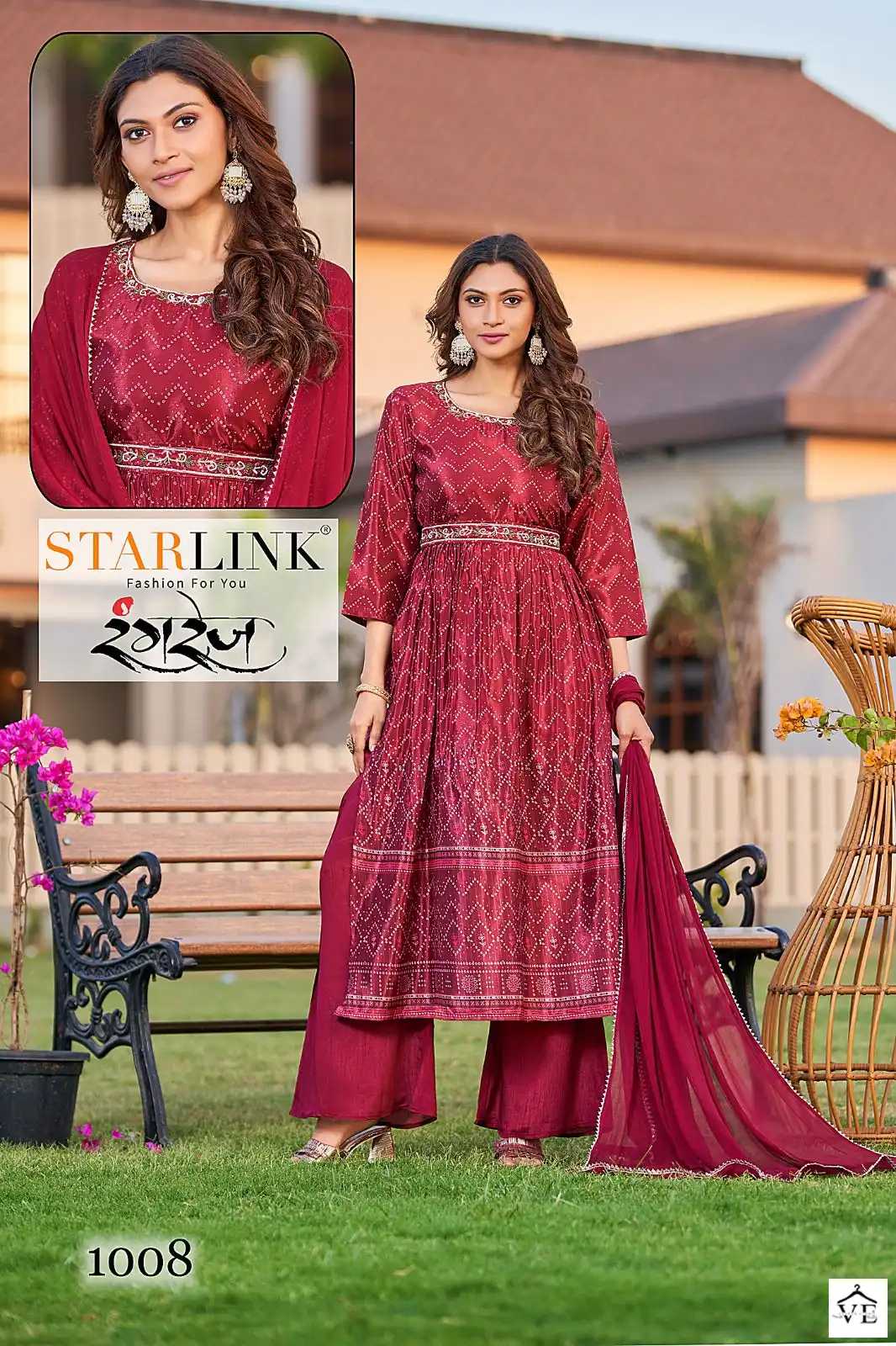 Starlink Rangrez Chinon Digital Print Wholesale Readymade Salwar Suit Catalog — Wholesale Salwar Suits, MPA wholesale from Surat - Gallery Image 7