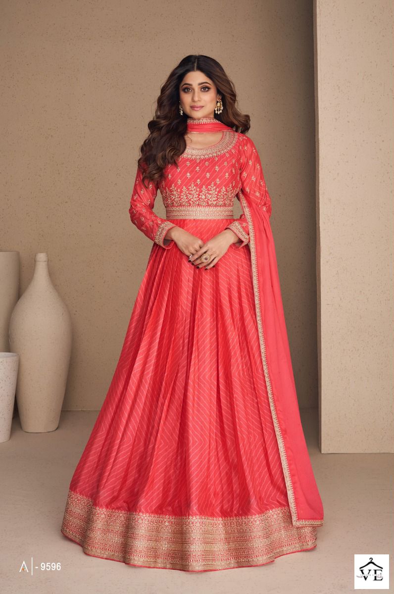 Aashirwad Rani Sahiba Chinnon Silk Wholesale Designer Readymade Suit With Dupatta Catalog — Wholesale Salwar Suits, Aashirwad Creation wholesale from Surat - Gallery Image 5