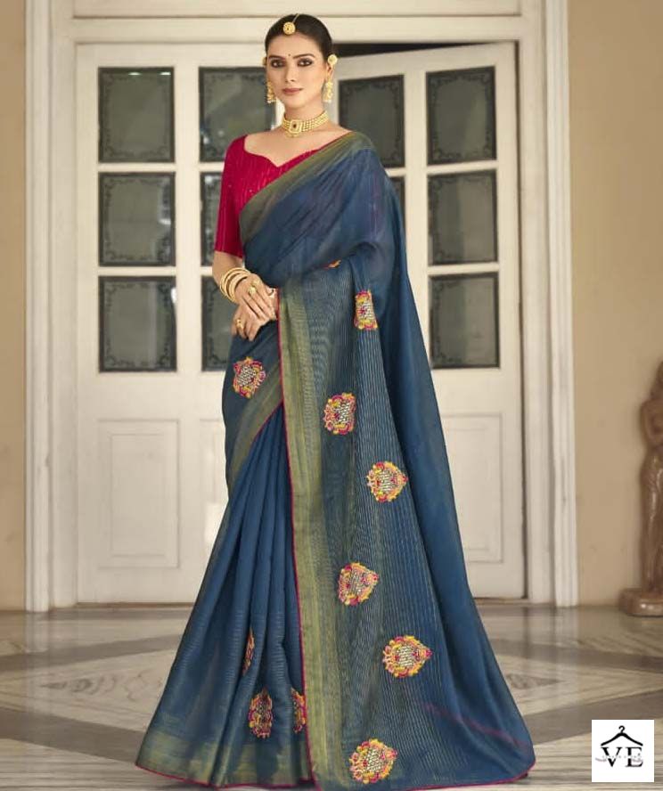 5D Designer Rasili Soft Cotton Wholesale Sarees Catalog — Wholesale Sarees, MPA wholesale from Surat — view 1
