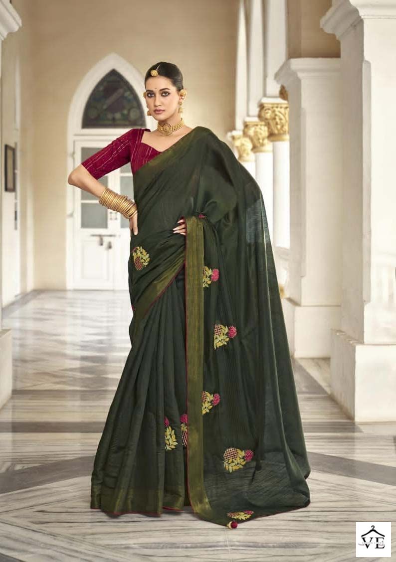 5D Designer Rasili Soft Cotton Wholesale Sarees Catalog — Wholesale Sarees, MPA wholesale from Surat - Gallery Image 5
