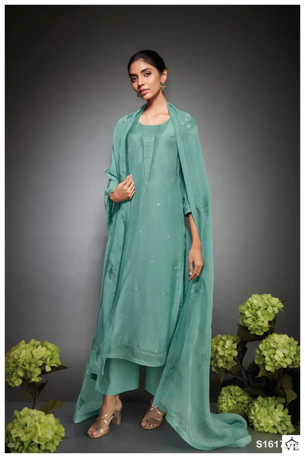 Ganga Raveena 1617 Premium Bemberg Silk Wholesale Salwar Suit Catalog — Wholesale Salwar Suits, MPA wholesale from Surat - Gallery Image 2