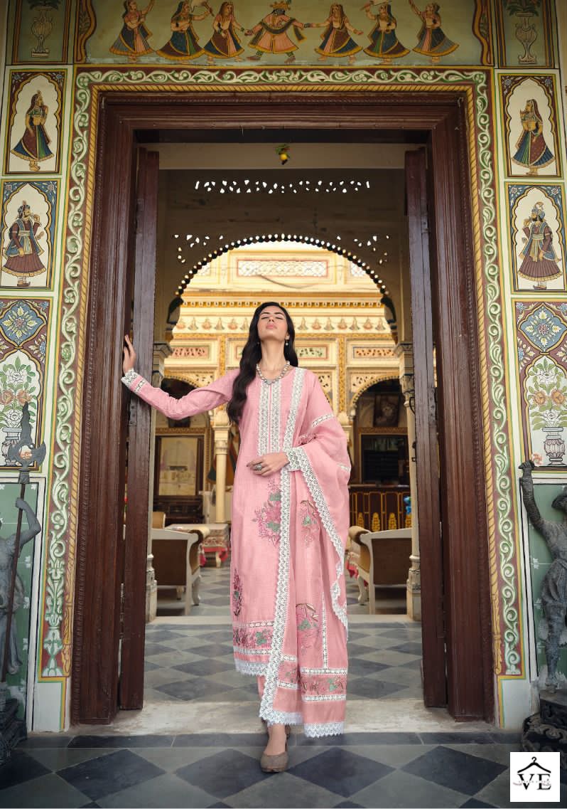Ibiza Raysa Pure Lilen Cotton Wholesale Designer Salwar Suit Catalog — Wholesale Salwar Suits, MPA wholesale from Surat - Gallery Image 3