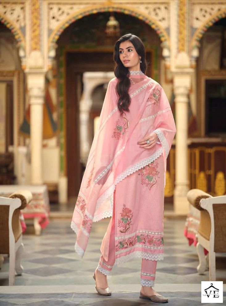 Ibiza Raysa Pure Lilen Cotton Wholesale Designer Salwar Suit Catalog — Wholesale Salwar Suits, MPA wholesale from Surat - Gallery Image 4