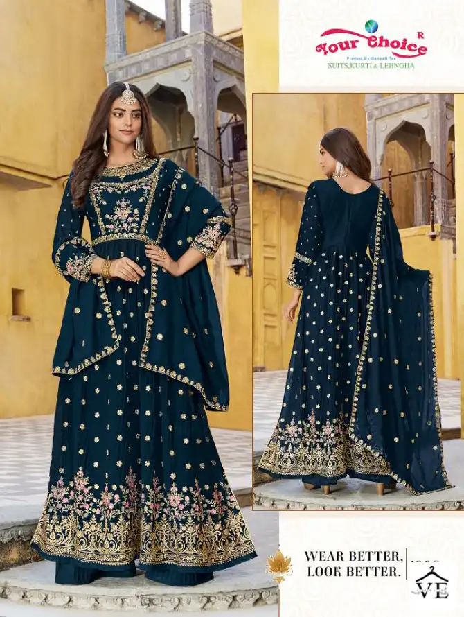 Your Choice Raziya Nayra Blooming Georgette Wholesale Designer Salwar Suit Catalog — Wholesale Salwar Suits, MPA wholesale from Surat - Gallery Image 2