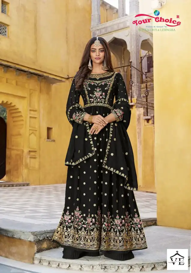 Your Choice Raziya Nayra Blooming Georgette Wholesale Designer Salwar Suit Catalog — Wholesale Salwar Suits, MPA wholesale from Surat - Gallery Image 4