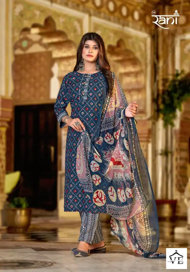 Vardan Ethnic Red Rose 1 Daul Capsul Wholesale Readymade Salwar Suit Catalog — Wholesale Salwar Suits, MPA wholesale from Surat — view 3