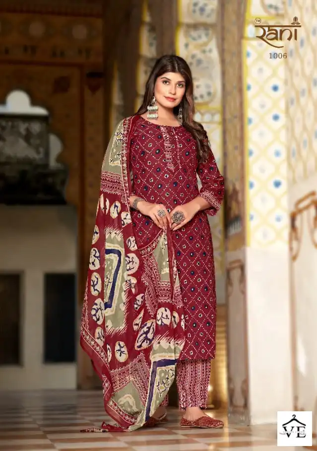 Vardan Ethnic Red Rose 1 Daul Capsul Wholesale Readymade Salwar Suit Catalog — Wholesale Salwar Suits, MPA wholesale from Surat — view 4