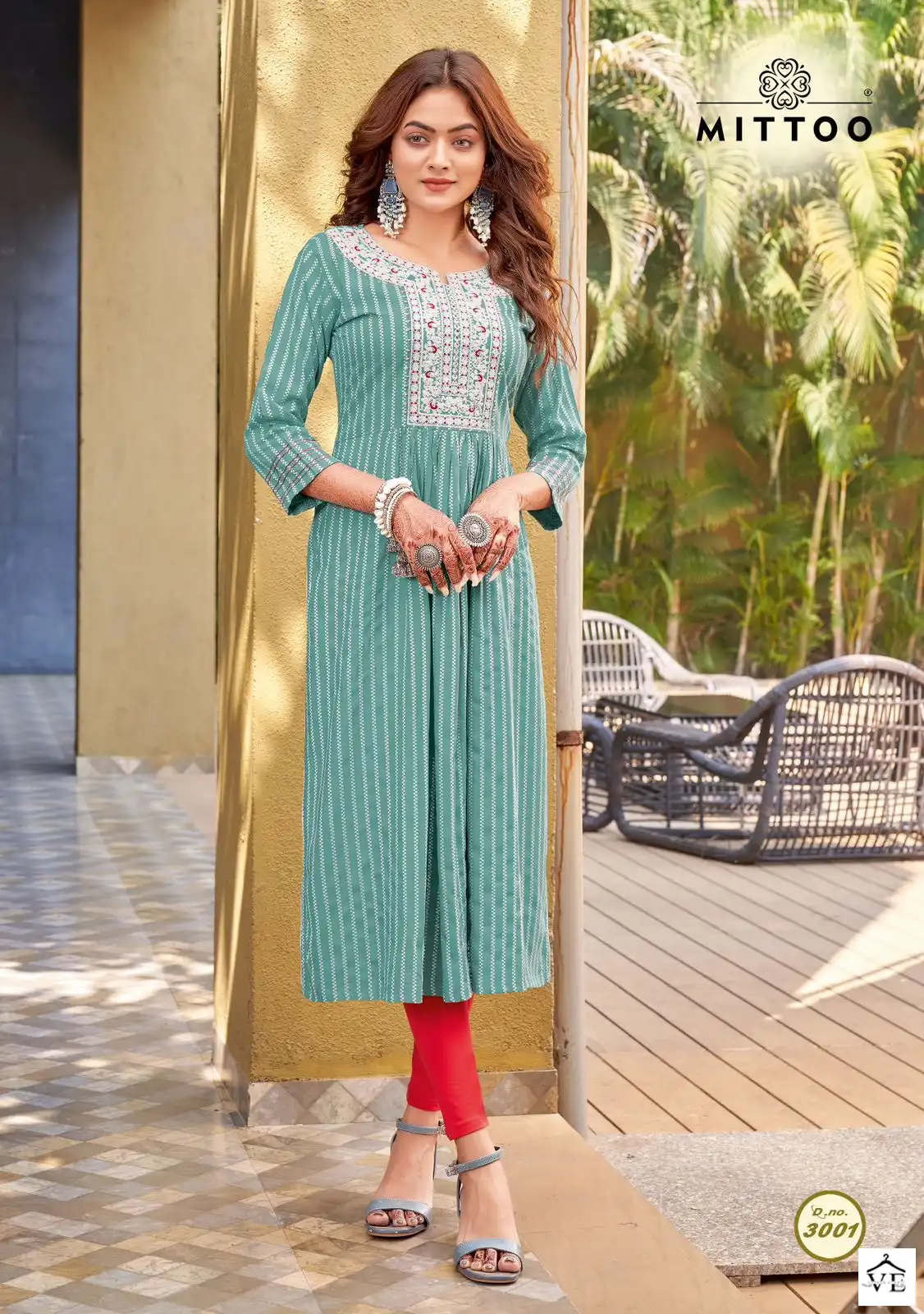 Mittoo Reet Rayon Weaving Wholesale Kurti Catalog — Wholesale Kurtis, MPA wholesale from Surat - Gallery Image 2