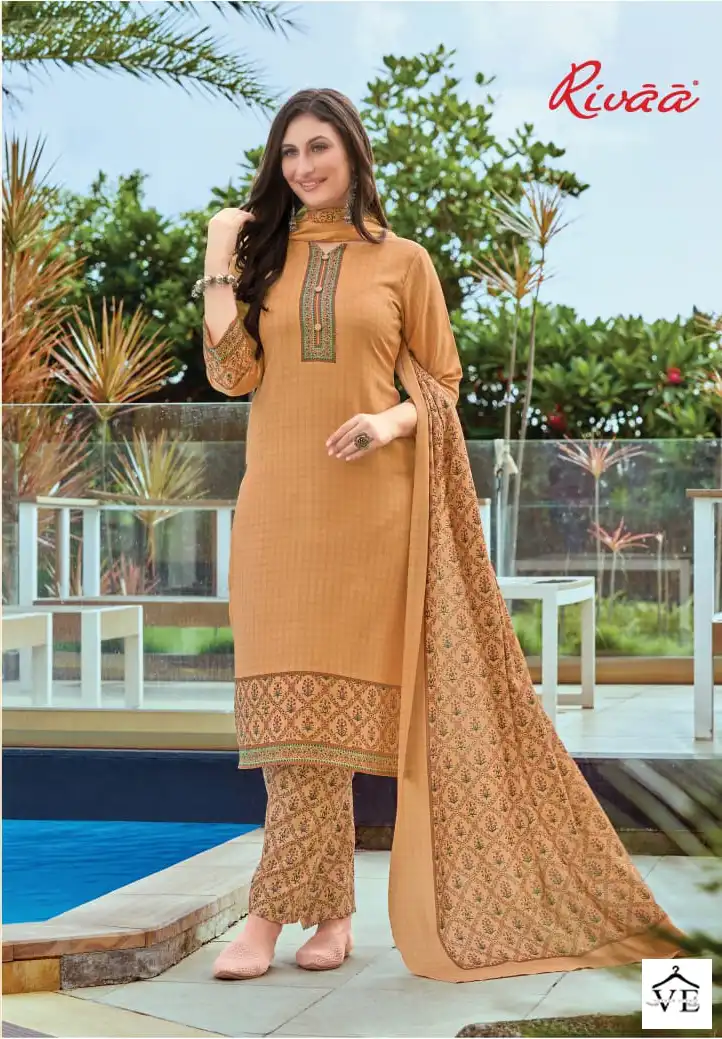 Rivaa Rimpy 2 Cotton Wholesale Designer Salwar Suit Catalog — Wholesale Salwar Suits, MPA wholesale from Surat - Gallery Image 2