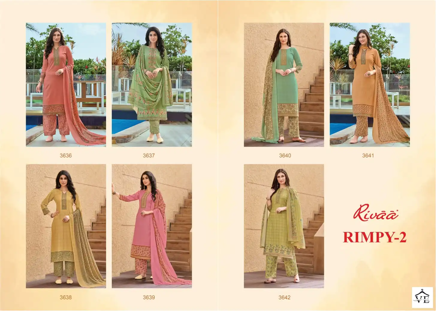 Rivaa Rimpy 2 Cotton Wholesale Designer Salwar Suit Catalog — Wholesale Salwar Suits, MPA wholesale from Surat — view 8