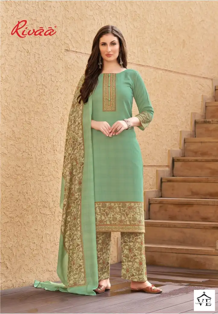 Rivaa Rimpy 2 Cotton Wholesale Designer Salwar Suit Catalog — Wholesale Salwar Suits, MPA wholesale from Surat - Gallery Image 6