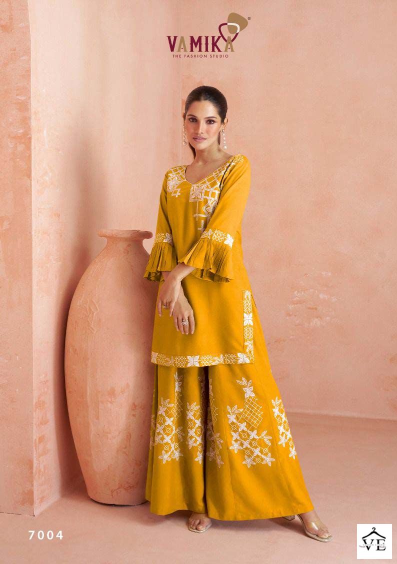 Vamika Riwaaz Vol 1 Heavy Rayon Wholesale Kurti With Pant Catalog — Wholesale Kurtis, MPA wholesale from Surat - Gallery Image 3