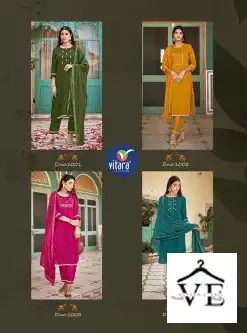 Vitara Riwaz Self Weaving Jacquard Wholesale Readymade Salwar Suit Catalog — Wholesale Salwar Suits, MPA wholesale from Surat — view 5