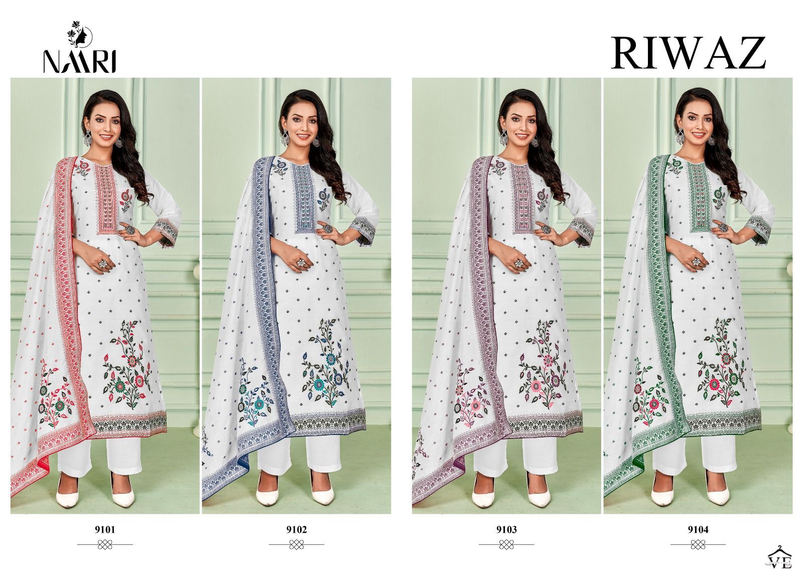 Naari Riwaz Pure Muslin Wholesale Designer Salwar Suit Catalog — Wholesale Salwar Suits, MPA wholesale from Surat — view 5