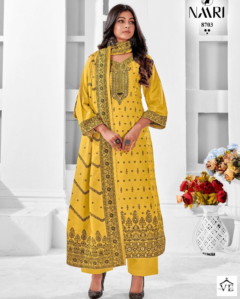 Naari Rooh Pure Muslin Wholesale Designer Salwar Suit Catalog — Wholesale Salwar Suits, MPA wholesale from Surat — view 1