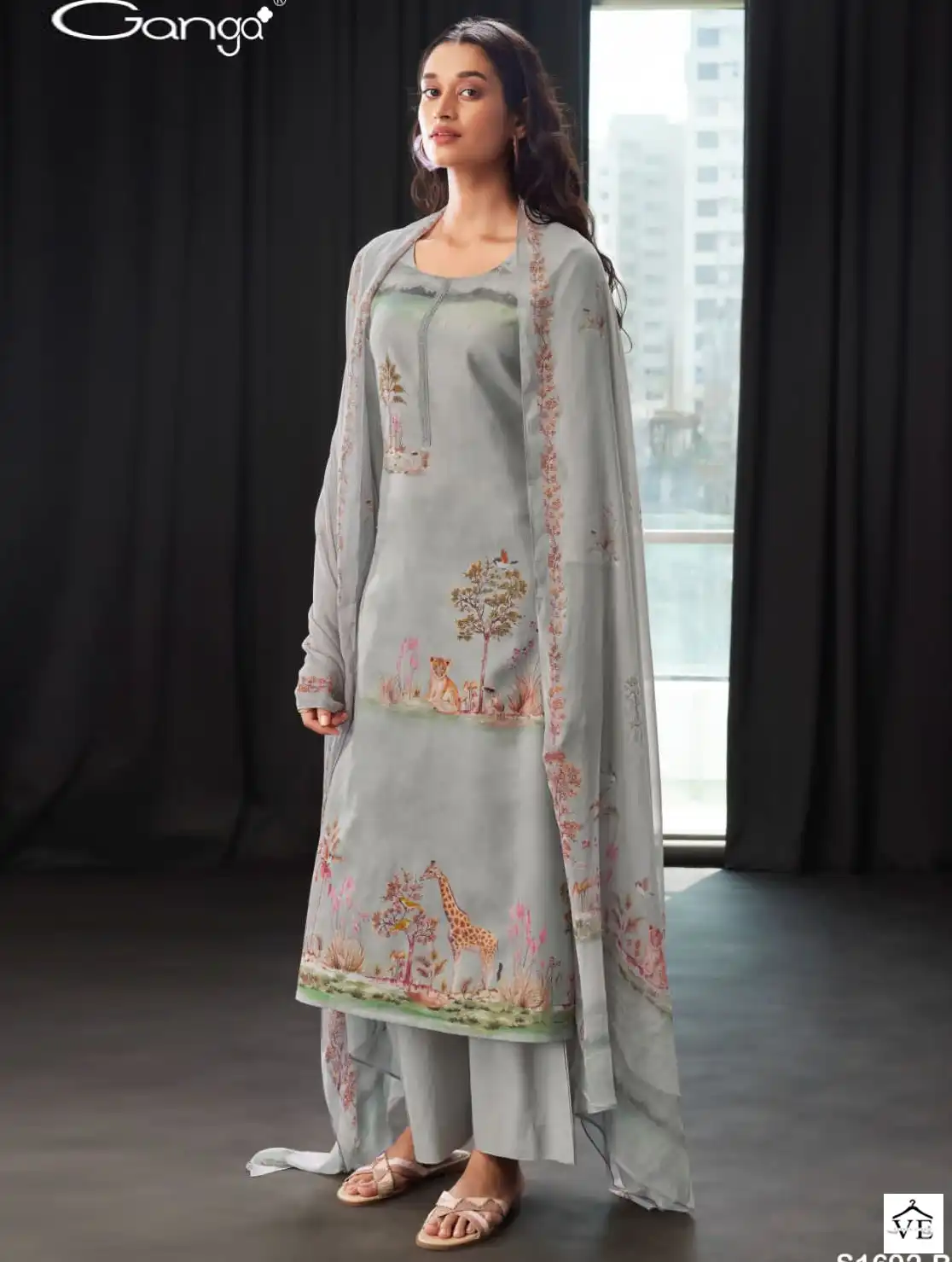 Ganga Rosa 1692 Premium Pure Linen Wholesale Salwar Suit Catalog — Wholesale Salwar Suits, MPA wholesale from Surat — view 1