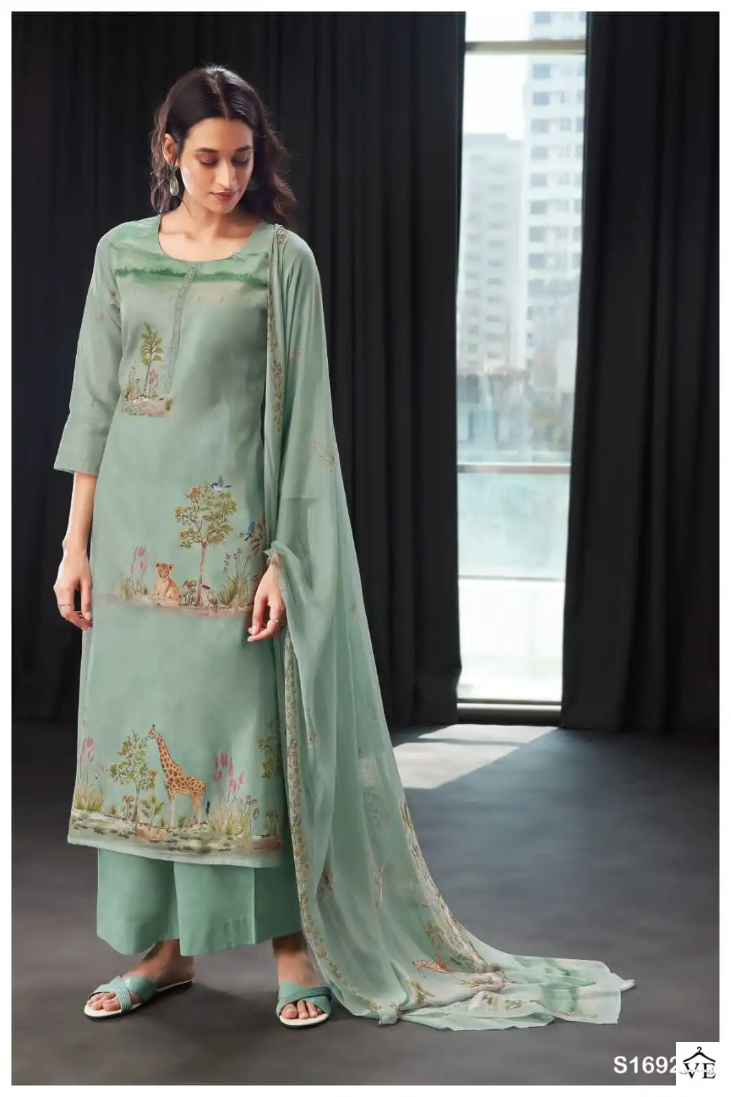 Ganga Rosa 1692 Premium Pure Linen Wholesale Salwar Suit Catalog — Wholesale Salwar Suits, MPA wholesale from Surat - Gallery Image 3