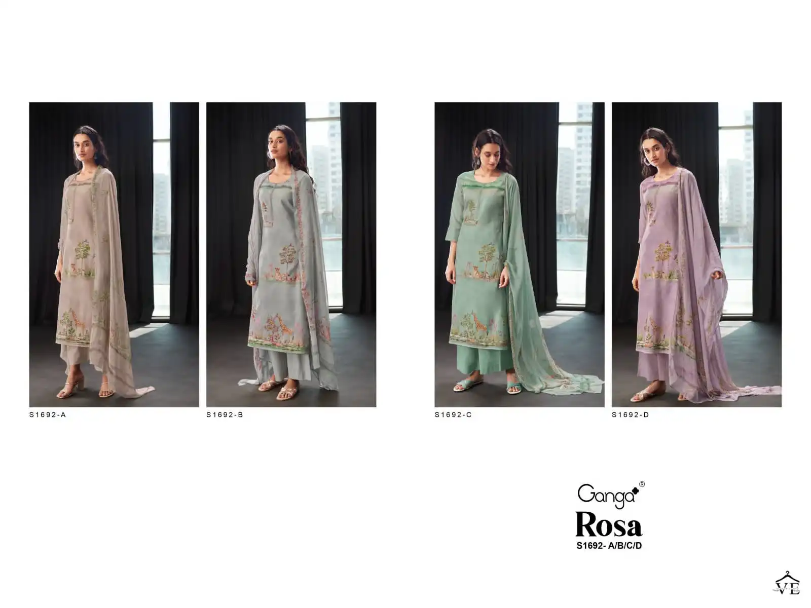 Ganga Rosa 1692 Premium Pure Linen Wholesale Salwar Suit Catalog — Wholesale Salwar Suits, MPA wholesale from Surat — view 5
