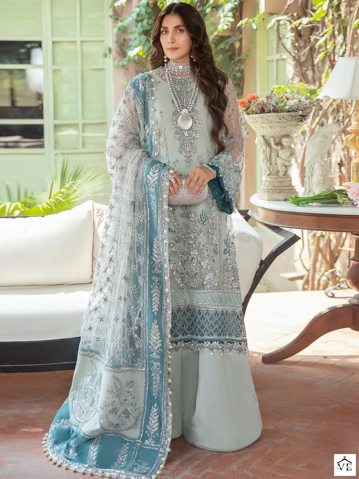 Shanaya Rose Premium Edition S-128 Heavy Faux Gerogeete Wholesale Pakistani Suit Catalog — Wholesale Salwar Suits, MPA wholesale from Surat - Gallery Image 3