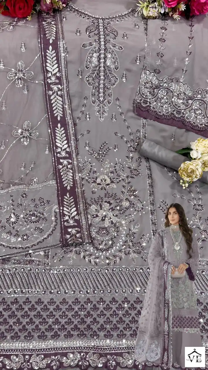 Shanaya Rose Premium Edition S-128 Heavy Faux Gerogeete Wholesale Pakistani Suit Catalog — Wholesale Salwar Suits, MPA wholesale from Surat - Gallery Image 8